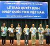 Nhập quốc tịch Việt Nam cho con chưa thành niên